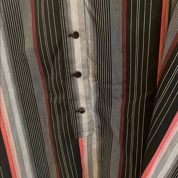 Blanque Mutlicolor Striped Boxy  Lightweight Shirt Jacket with Relaxed Fit - Picture 3 of 10